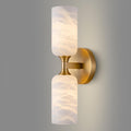 Brass Alabaster Wall Sconce