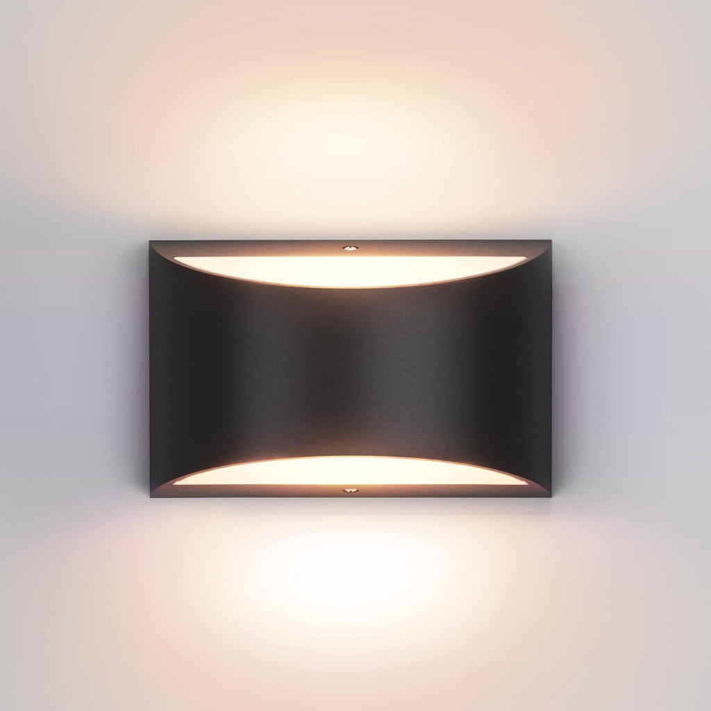 Black Up Down LED Wall Sconce