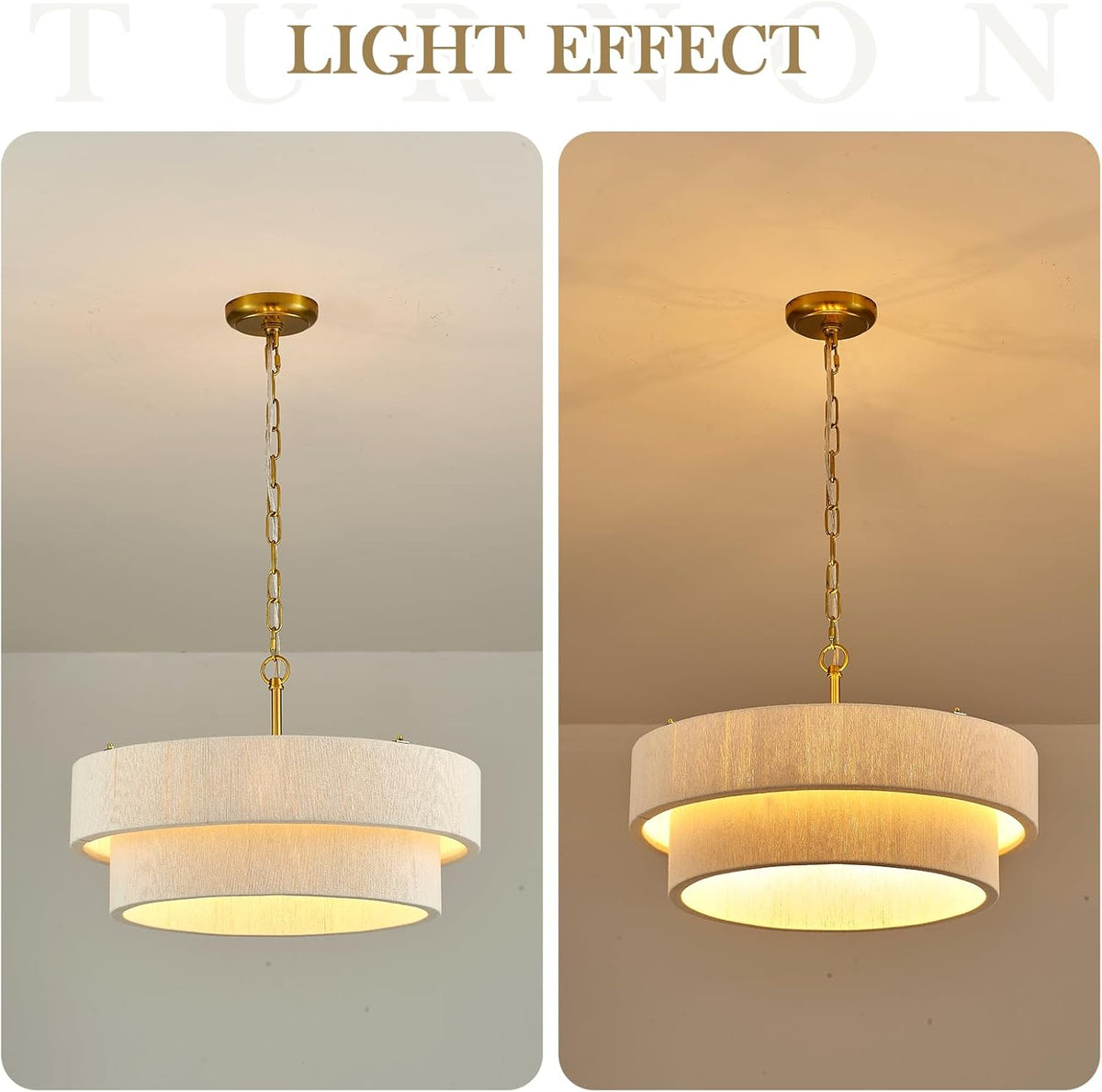 White Rattan Woven Boho Chandelier