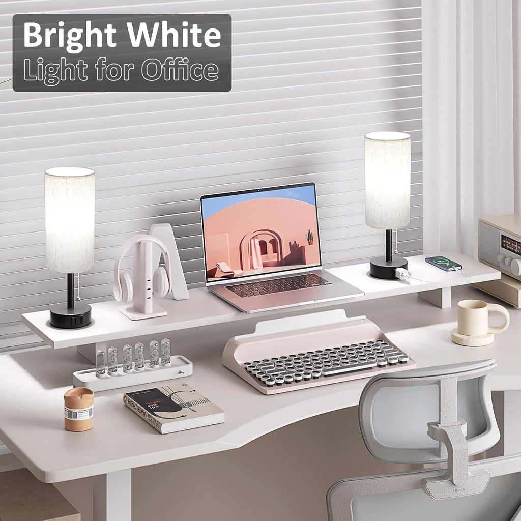 Cream Bedside Lamps 3CCT Lighting