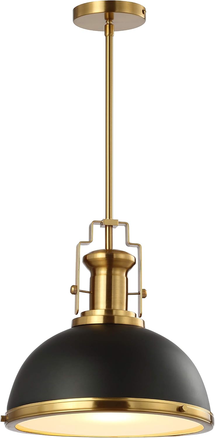 Black Brass Dome Farmhouse Pendant Light