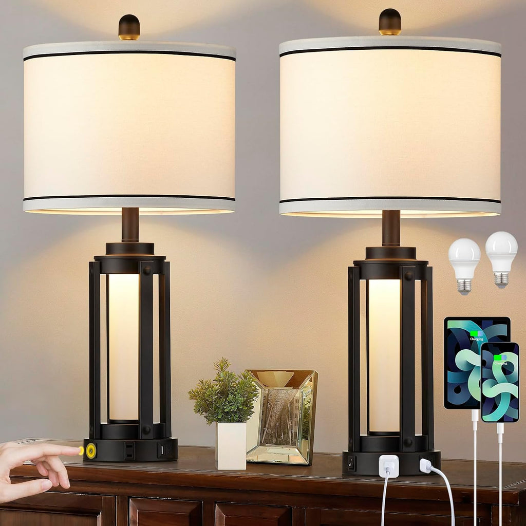 Modern USB Lamps Glass Night Light