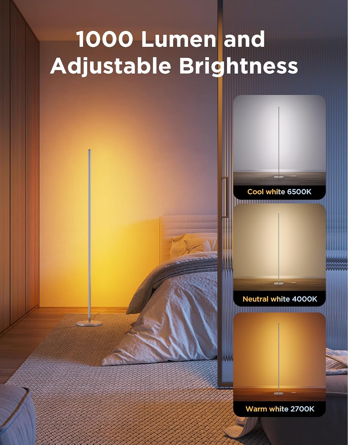 Smart RGBIC Color Changing Floor Lamp