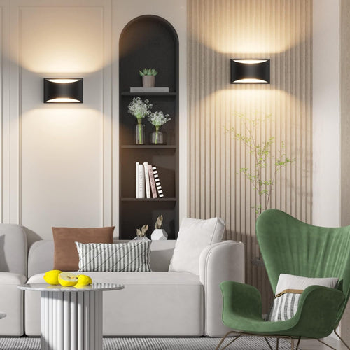 Black Up Down LED Wall Sconce