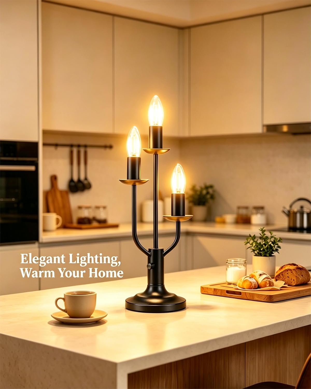 Dimmable Black Vintage Table Lamp