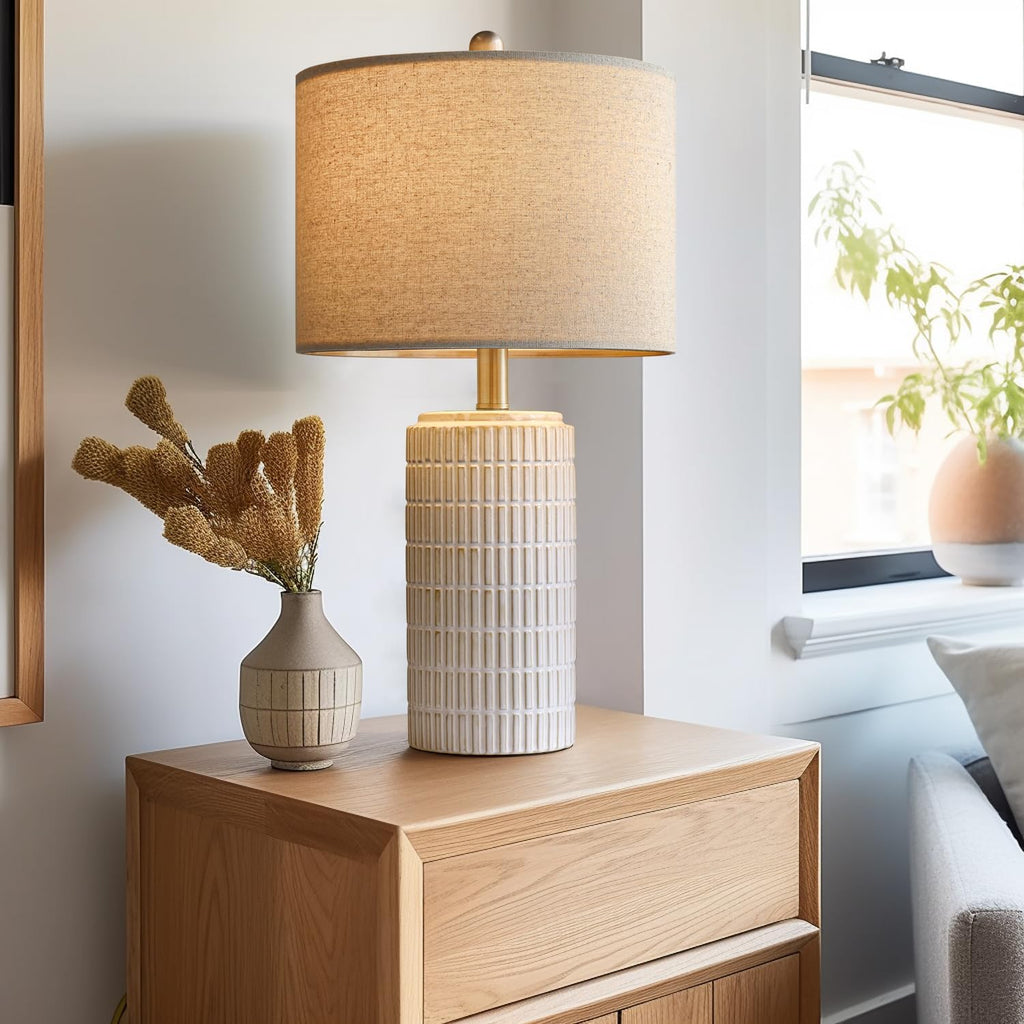White Ceramic Modern Table Lamps
