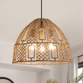 Boho Seagrass Woven Pendant Light