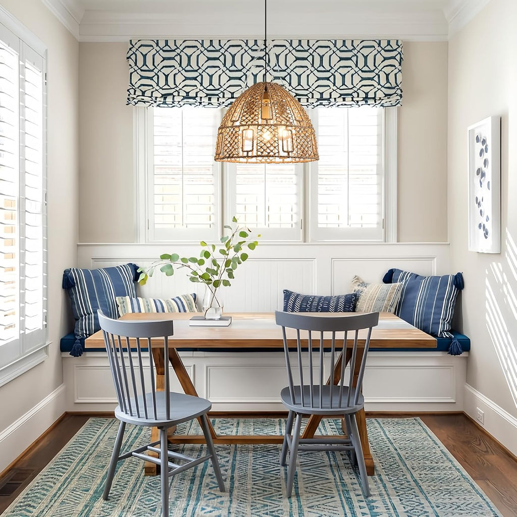Boho Seagrass Woven Pendant Light