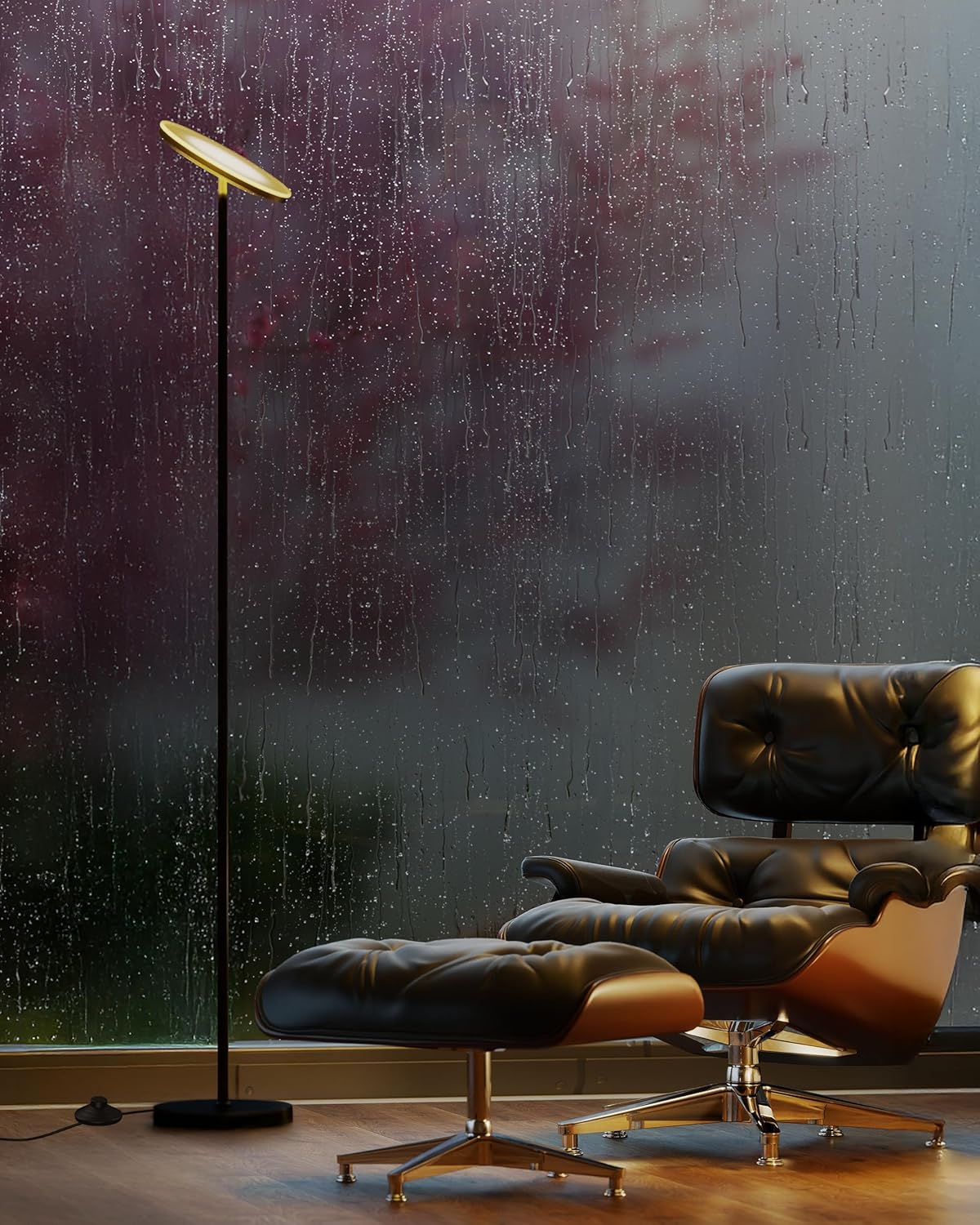 Dimmable Remote Torchiere Floor Lamp