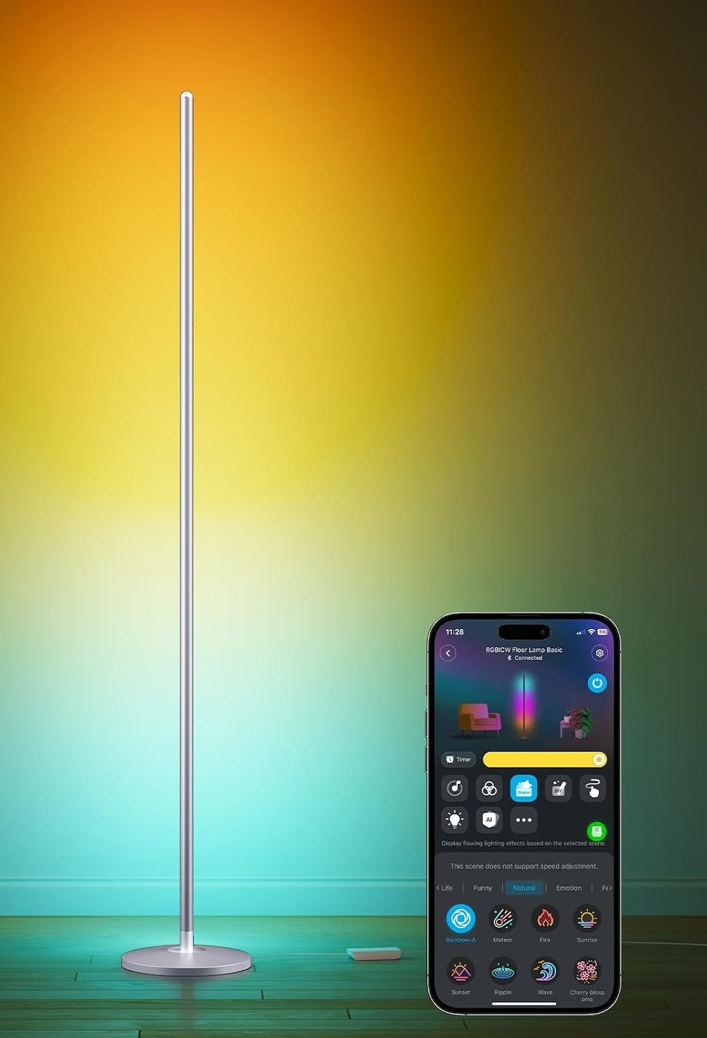 Smart RGBIC Color Changing Floor Lamp